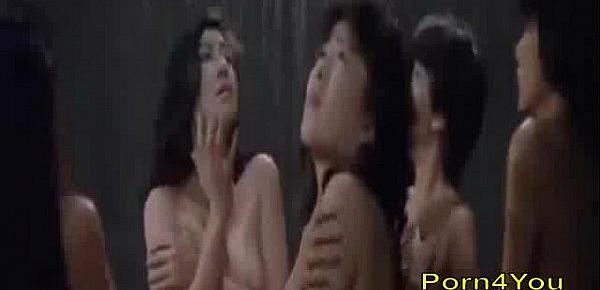  Asian chicks gets their pussy lick and fuck-5min